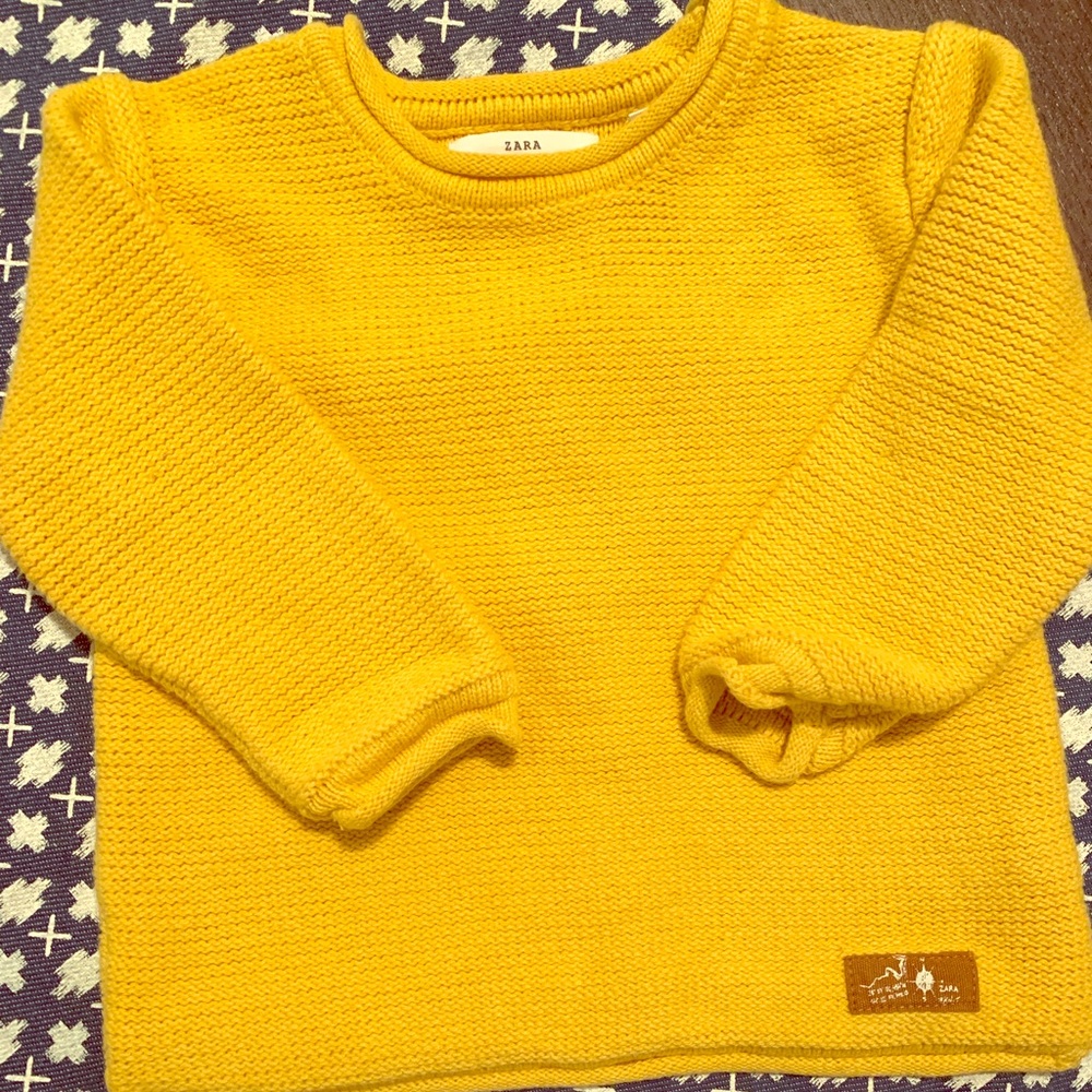 Zara Baby Knit Wear mustard sweater